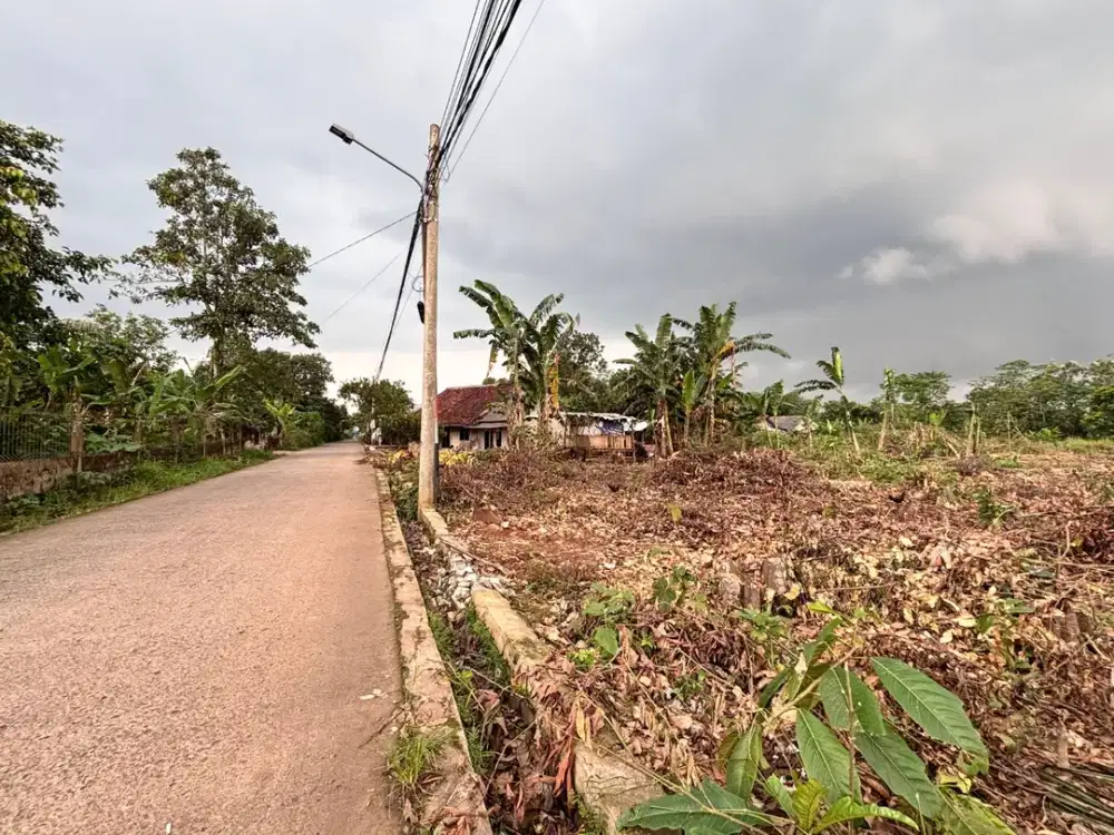 Pinggir Jalan Dekat Stasiun & Tol - Tanah SHM Cisauk Murah 1Jtan/m