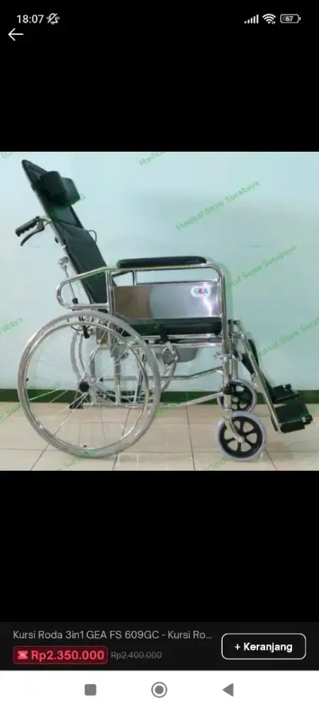 kursi roda 3in 1 GEA