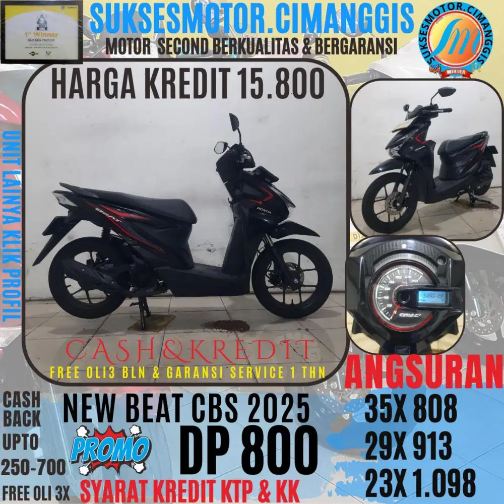 DP 800 NEW BEAT CBS LED CASHBACK 700RBUAN FREE OLI3BLN