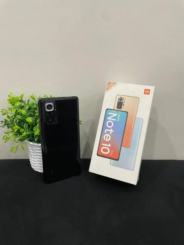 Xiaomi Redmi Note 10 Pro 8/128 Black mulus Fullset Sinyal Permanent