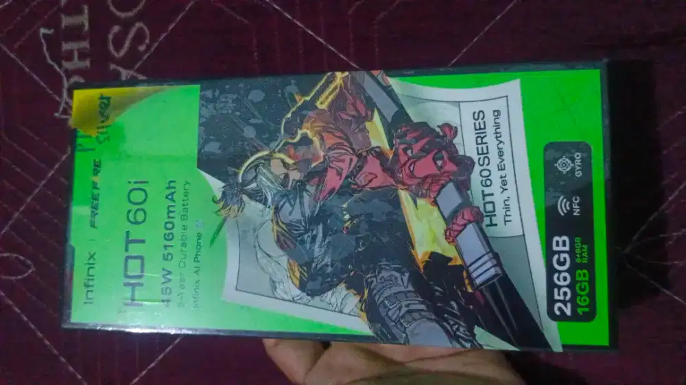 Jual infinix hot 60i lengkap baru beli sehari