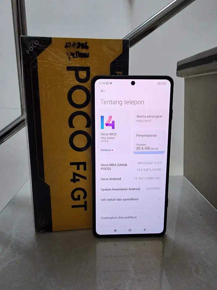Poco F4 GT Ram 12GB/Rom 256GB Cyber Yellow