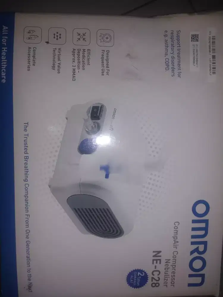 Alat uap merk Omron tipe ne-c28