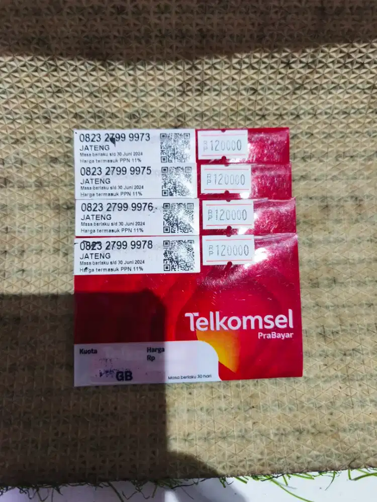 Nomor Cantik Simpati Telkomsel Kuota 3Gb