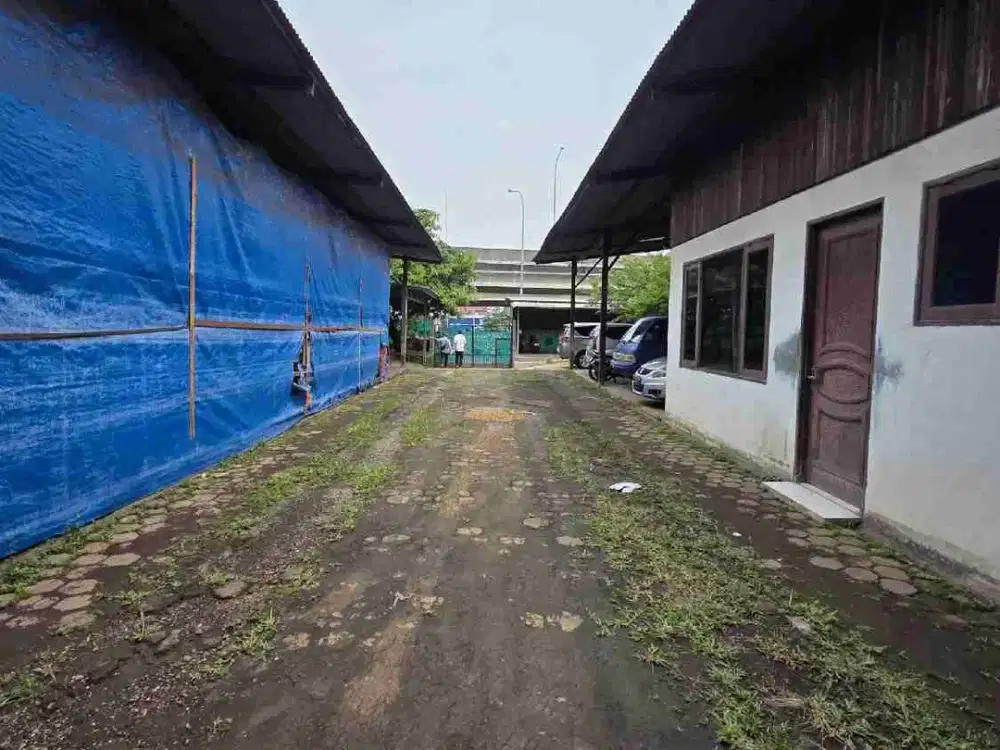 Tanah Ex Workshop Cocok Untuk Usaha atau Gudang di Jl Raya Kalimalang Bekasi Barat
