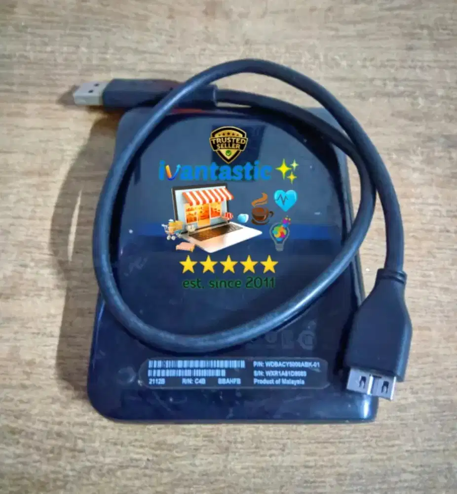 500GB WD My Passport essential External HDD Hardisk Portable