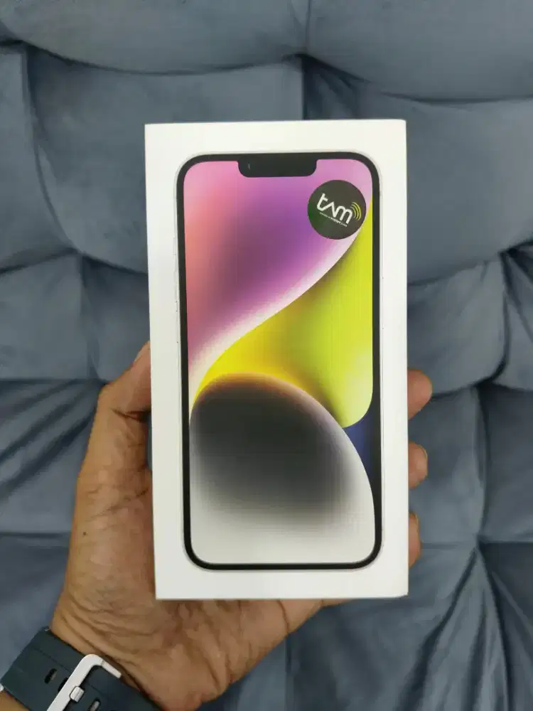 iPhone 14 128GB Starlight Baru Segelbox Garansi Resmi iBox
