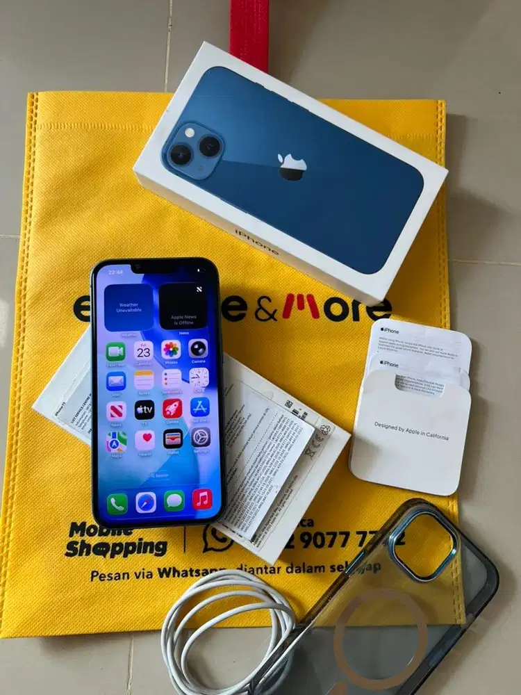 iphone 13 ibox 128gb bh90% like new full sett