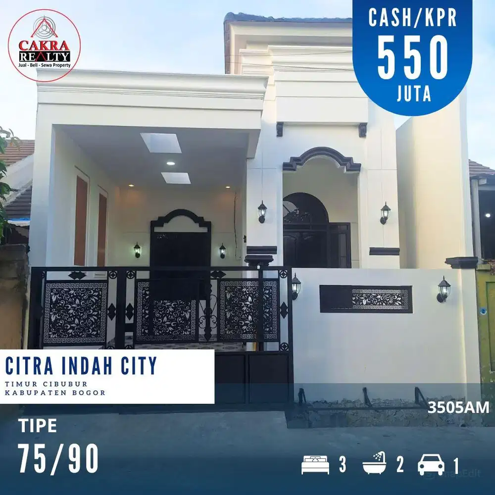 Rumah Bagus siap huni di citra indah city
