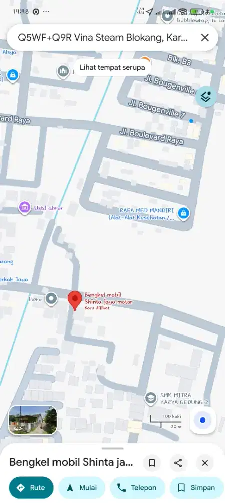 Jual tanah kavling 2 petak pinggir jalan akses mobil dan motor