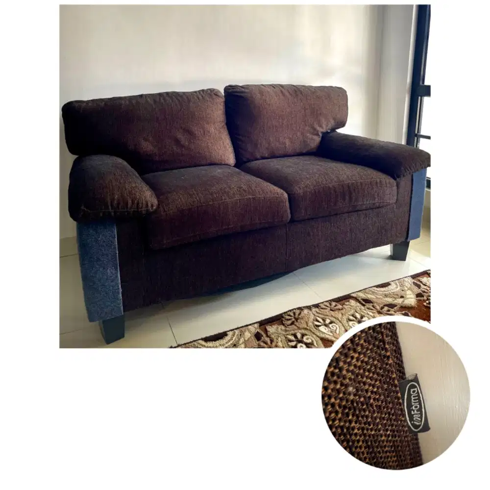 Sofa dua seater Informa, bahan fabric