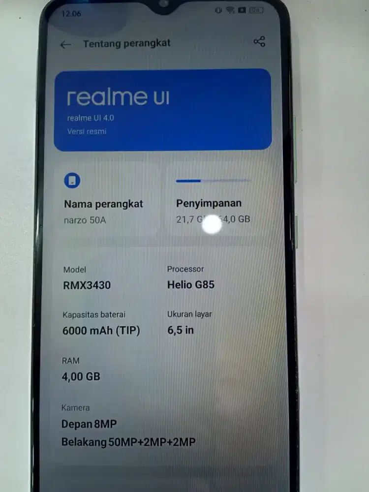 Realme narzo 50a 4/64