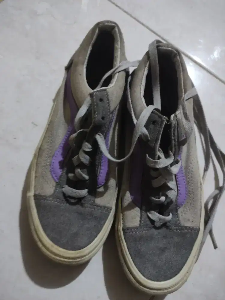 Vans abu cream uk 38 kecil