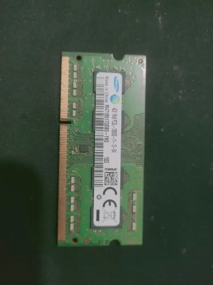 RAM Sodim Samsung 4gb ddr3 pc12800