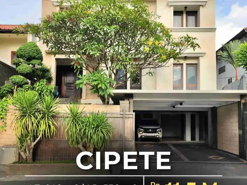Rumah Mewah Cantik Semi Furnished di Cipete Jakarta Selatan