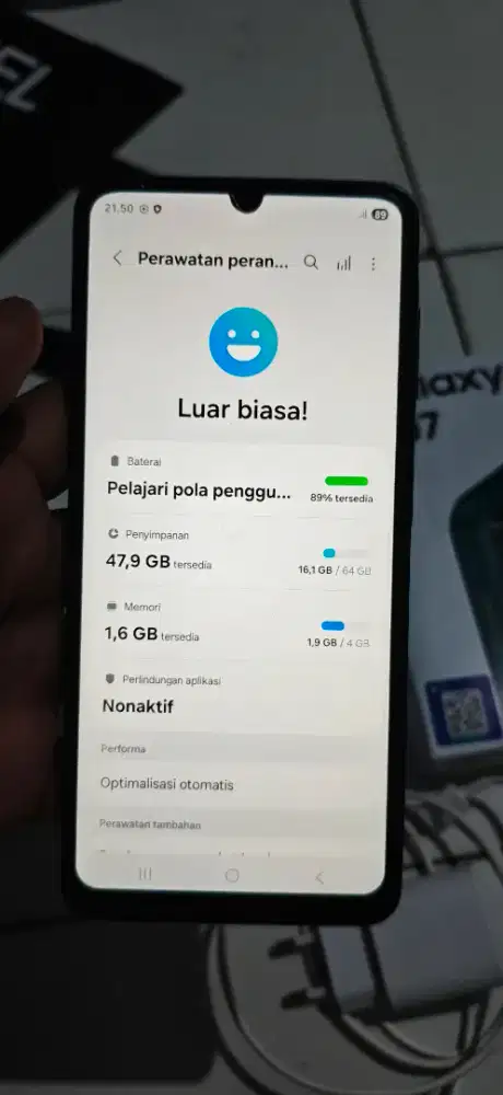 Samsung a07 4/64gb fulset sein