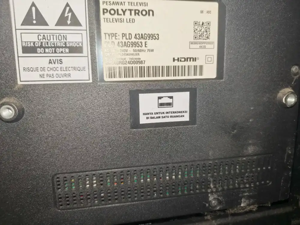 Polytron 43 Inc minus lcd