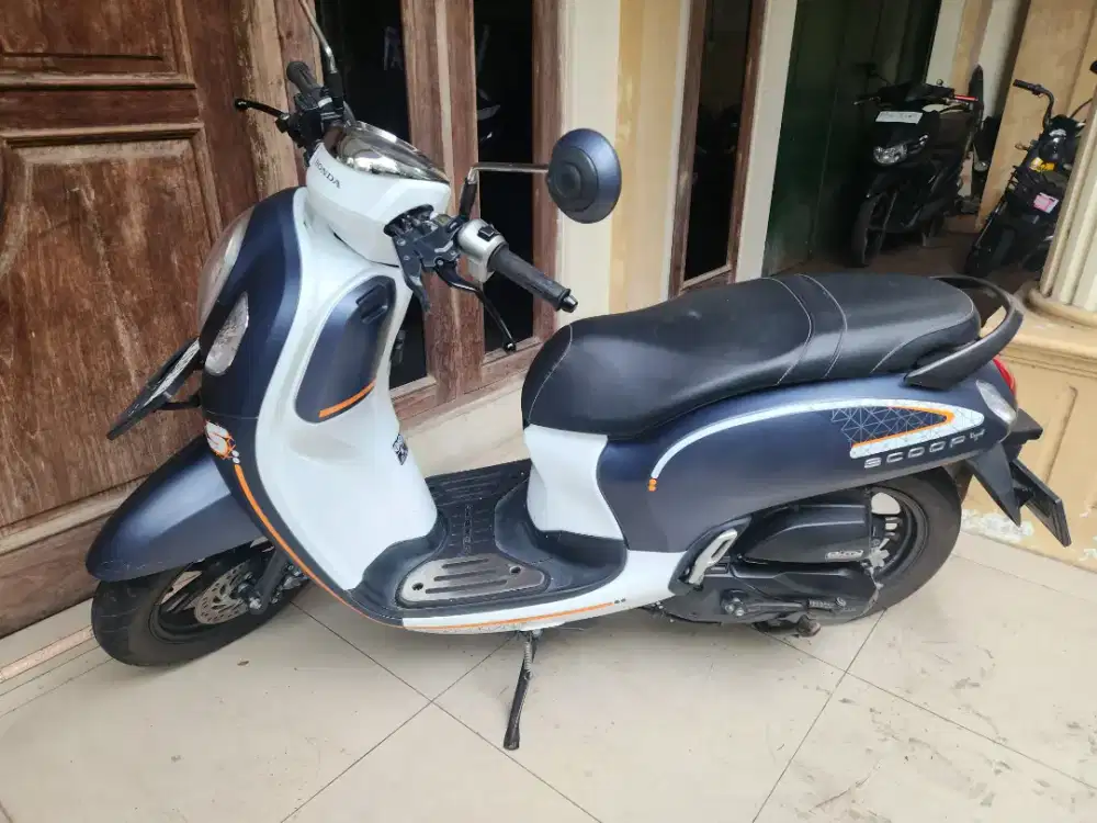 Dp100rb scoopy biru putih 2023 gbm