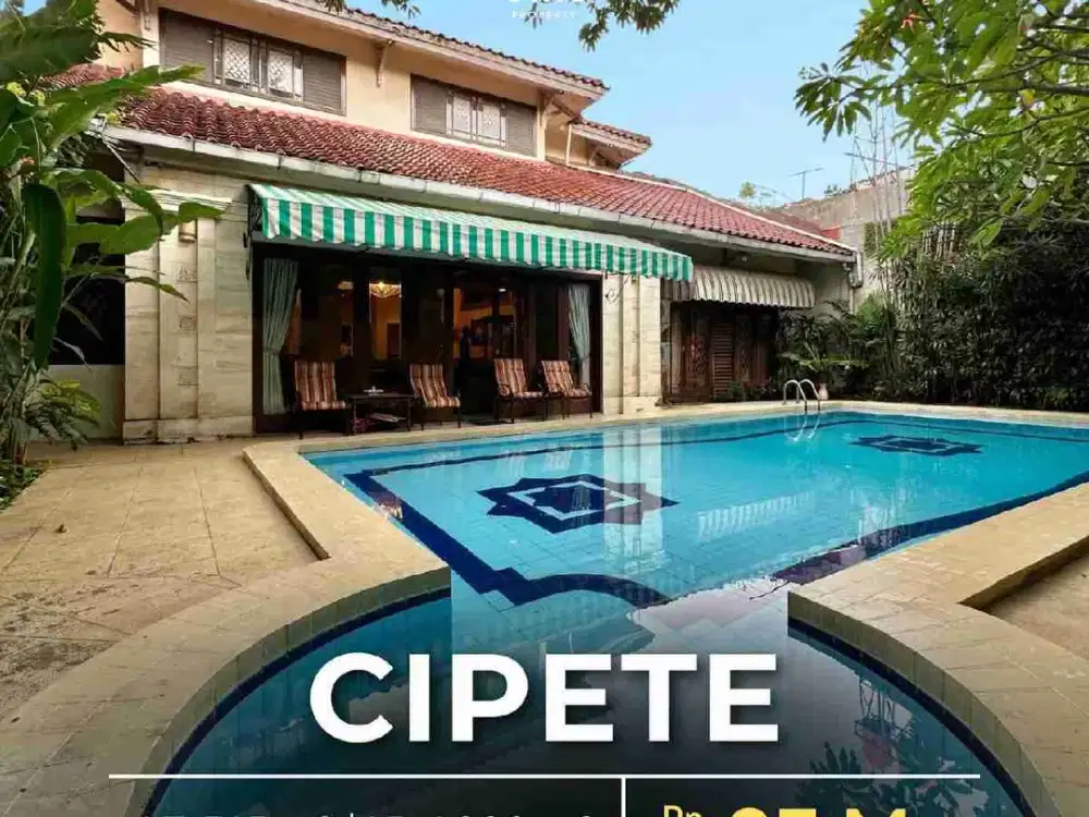 Rumah Bergaya Mediterranean Ada Private Pool di Cipete Jakarta Selatan