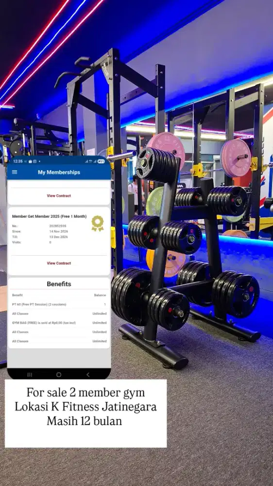 Member Gym di K fitnes Jatinegara