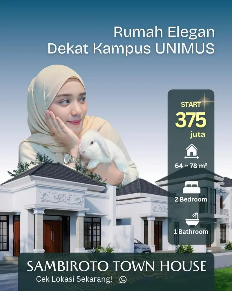 Rumah kedungmundu sambiroto elang dekat Rsud wongso Unimus Undip
