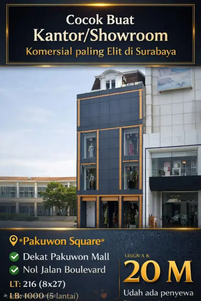 Dijual Commercial Di Pakuwon Square Surabaya Barat