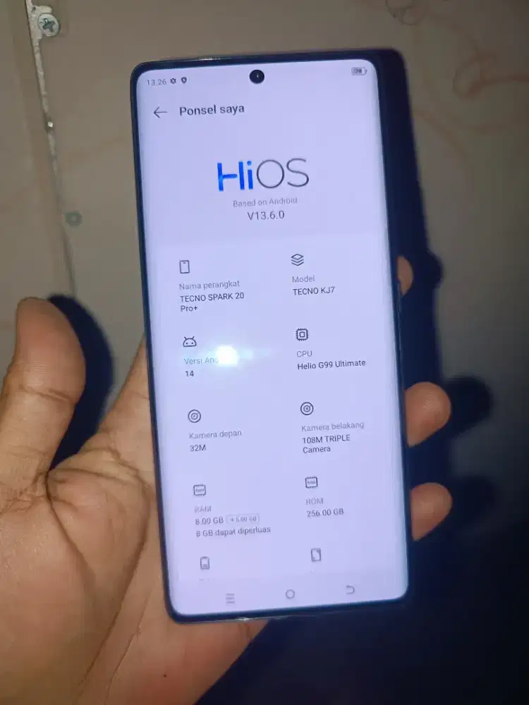 Tekno spark 20 pro plus 8/256