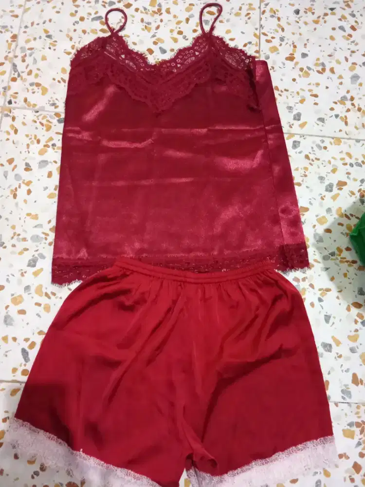 One set piyama wanita model tanktop