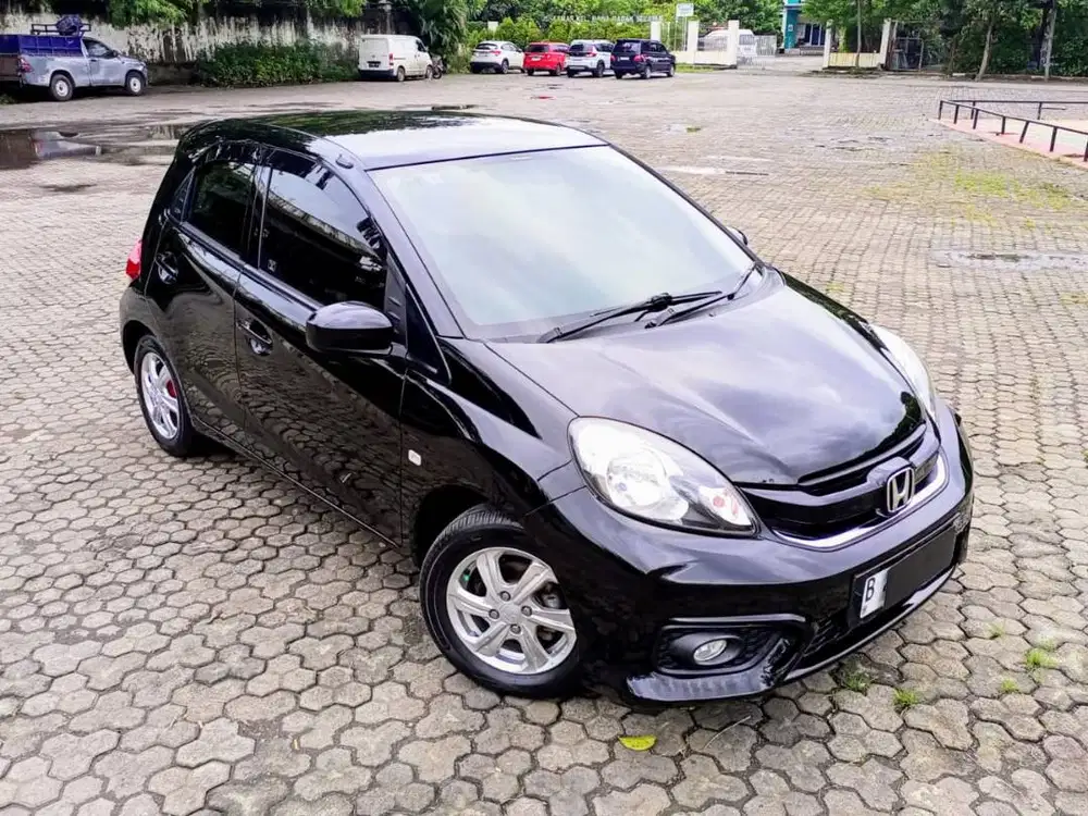 Honda Brio 1.2 E AT Matic 2018 RS 2019 Hitam Mutiara Low Km Full Ori