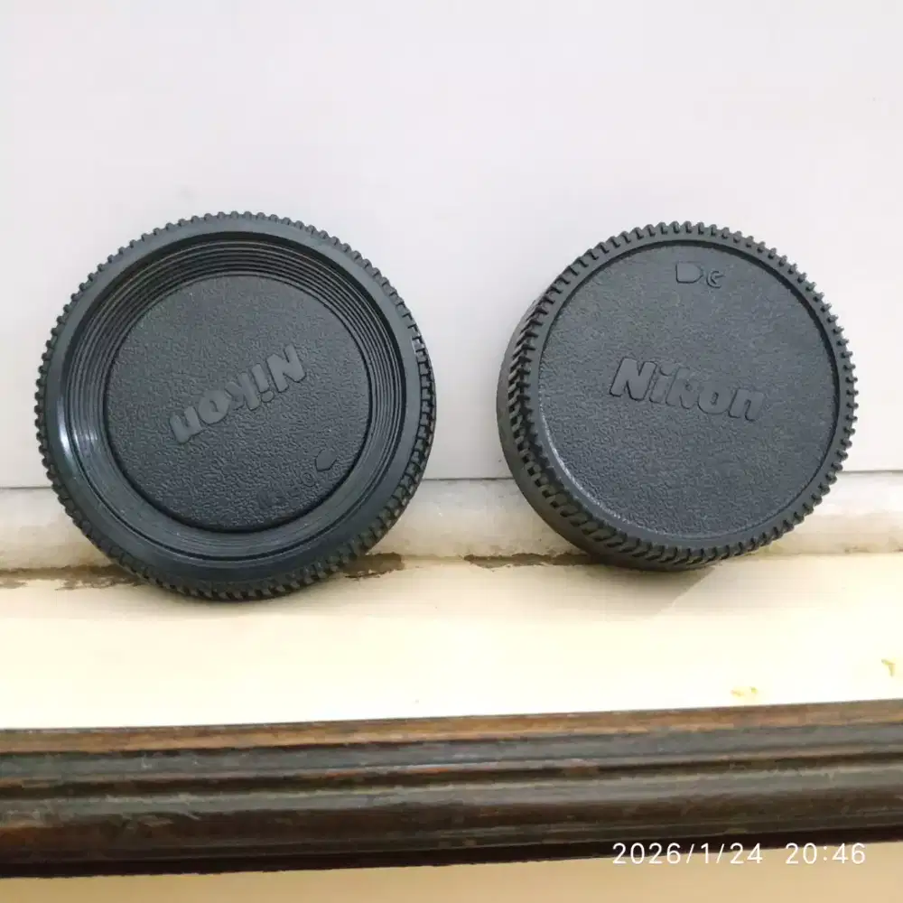 Tutup body dan tutup lensa nikon DSLR