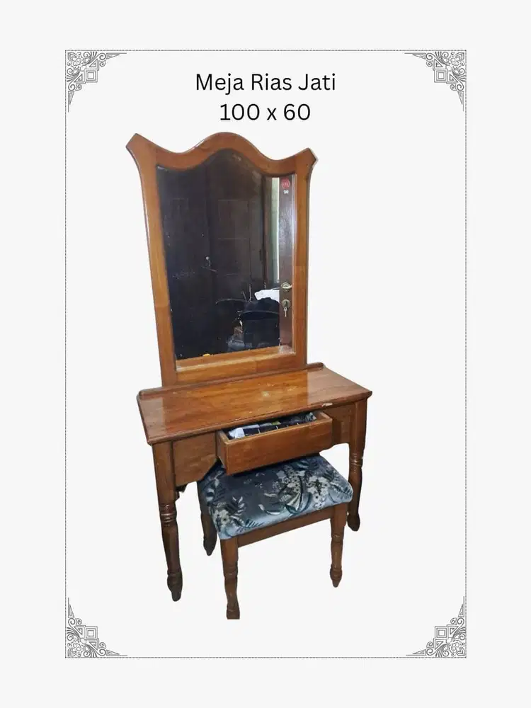 DIJUAL CEPAT!meja rias KAYU JATI