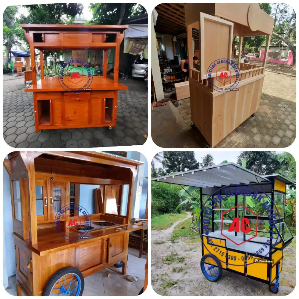 Jual Gerobak kuliner ANGKRINGAN, BAKSO, MIESO, MIE AYAM COD Semarang2