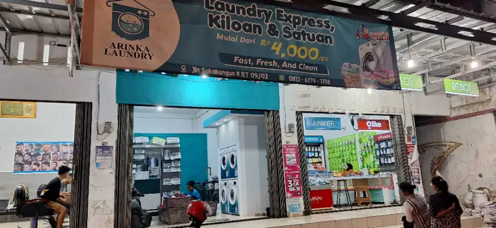 Take over peralatan laundry lengkap tinggal buka