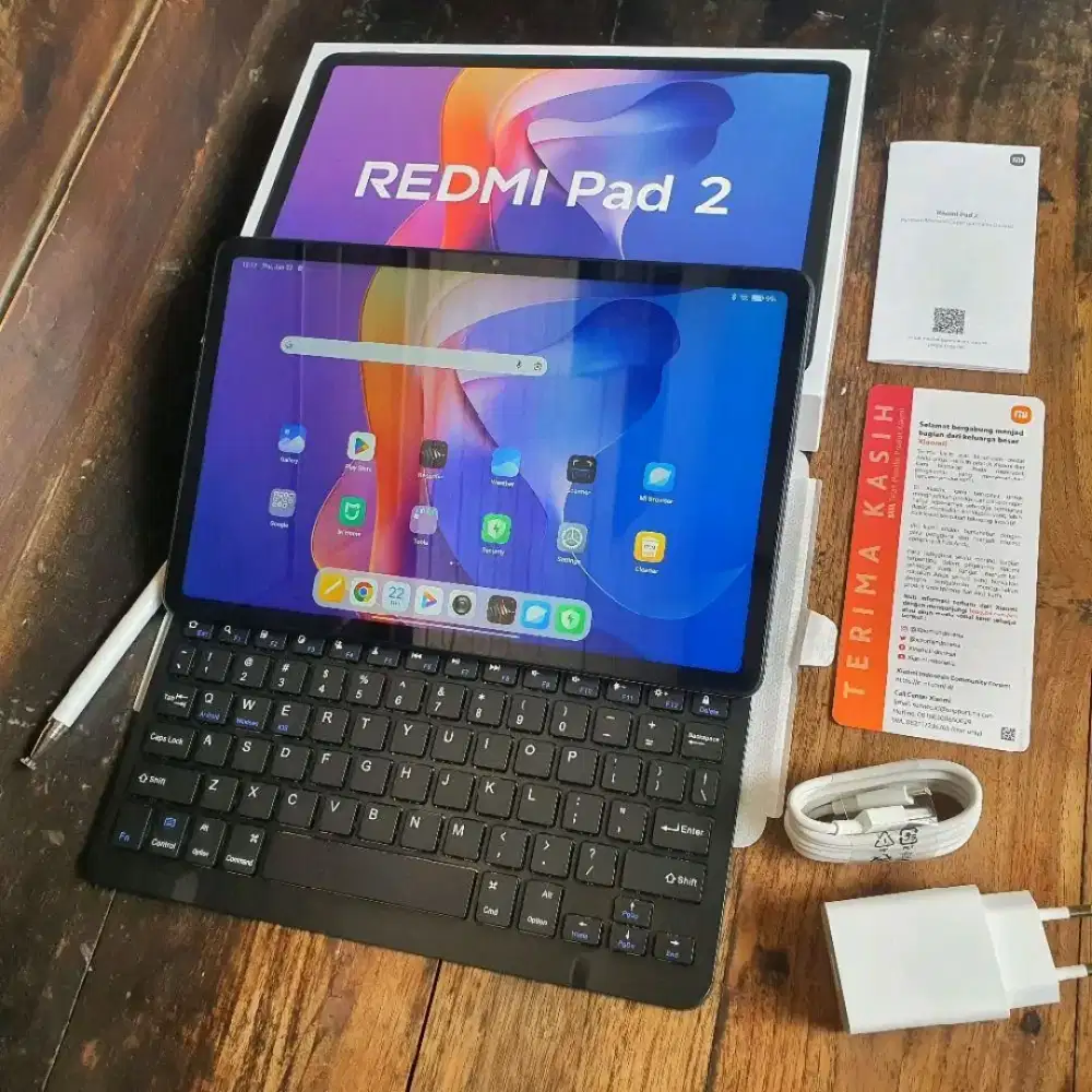 Xiaomi Redmi Pad 2 + Keyboard-Stylus Garansi 2027 Lengkap Ori