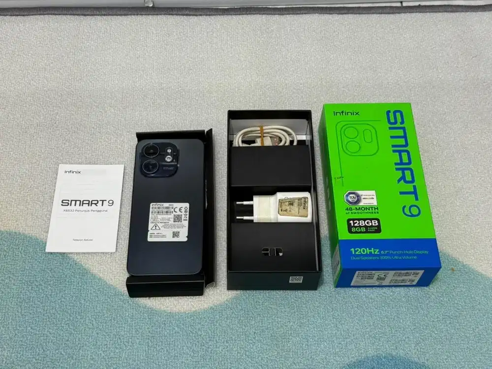 Infinix smart 9 4/128gb mulus 1000% seperti baru fullset like new