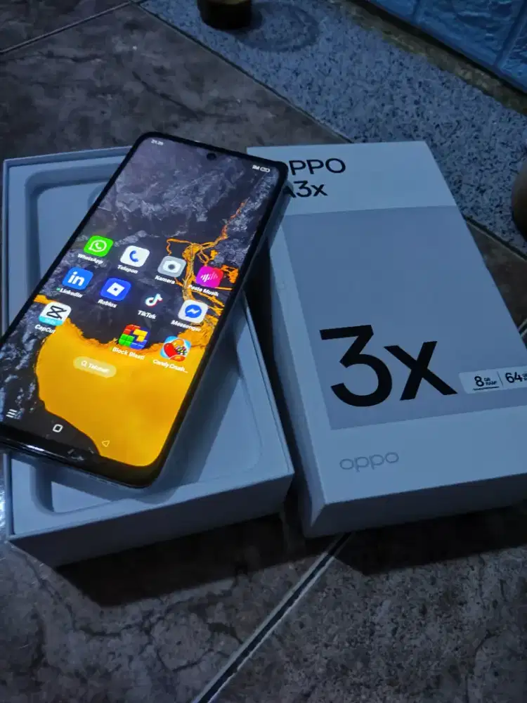 Oppo a3x ram 4+4/64 mulus no minus kel hp dus aja casan gak ada