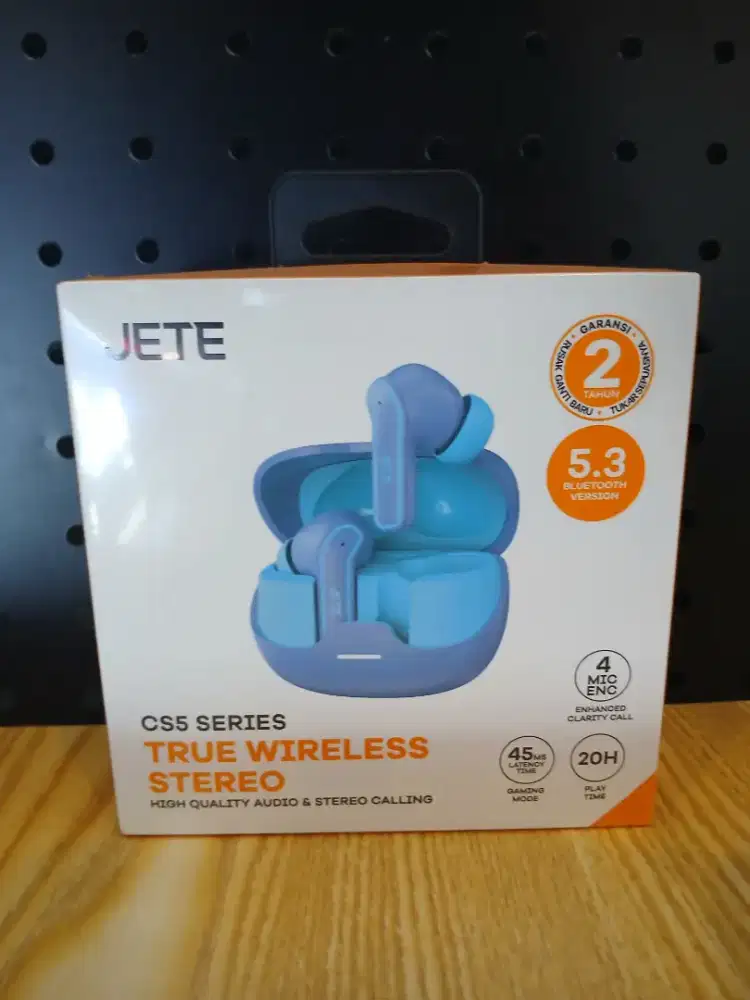 TWS JETE CS5 ENC with 4 Mic Bluetooth 5.4 IPX5 Playtime 20H