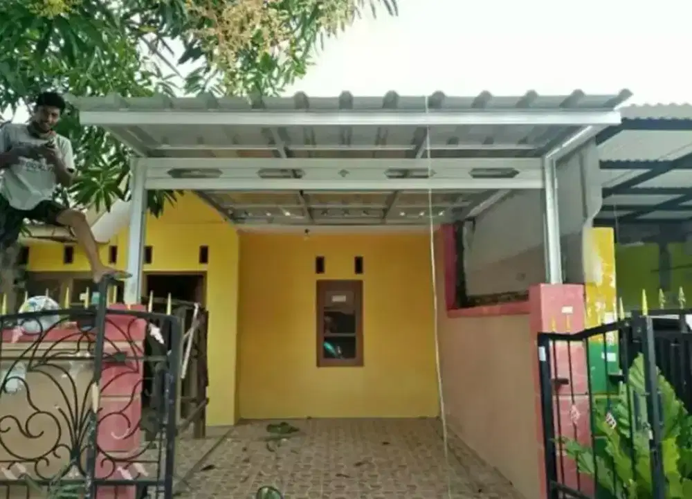 Canopy, kanopi baja ringan, rangka baja ringan, plafon pvc