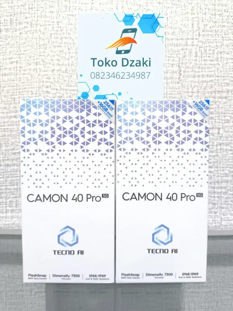 Tecno Camon 40 Pro 5G 8/256GB Garansi Resmi Baru Dan Segel