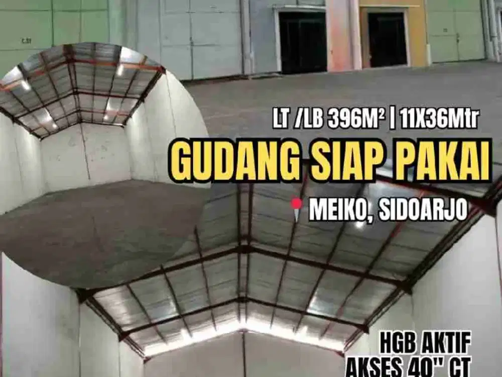 Jual Gudang Meiko Gandeng 3 Unit Jejer
