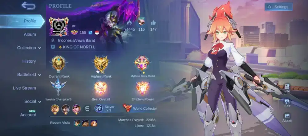 AKUN ML KOLEKTOR SULTAN