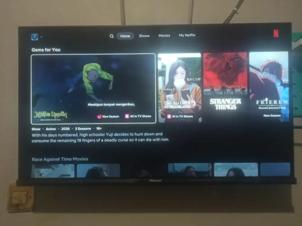 TV HISENSE 32 INCH ANDROID TV LIKE NEW