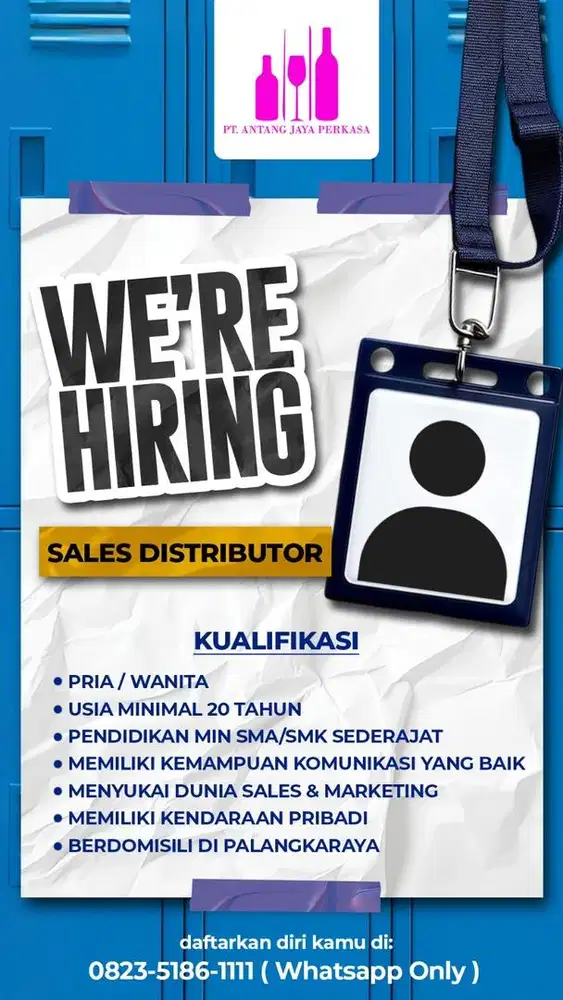 Lowongan kerja sales distributor