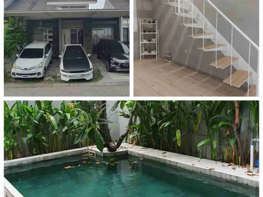 Rumah Murah Style Resort with Pool di Queenstown Citraland