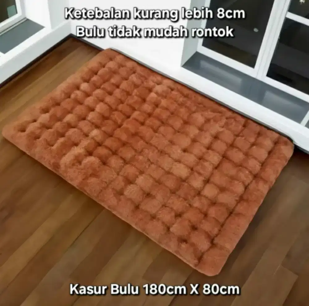 Kasur Bulu Rasfur 180cmX80cmX8cm Tempat Tidur Kasur