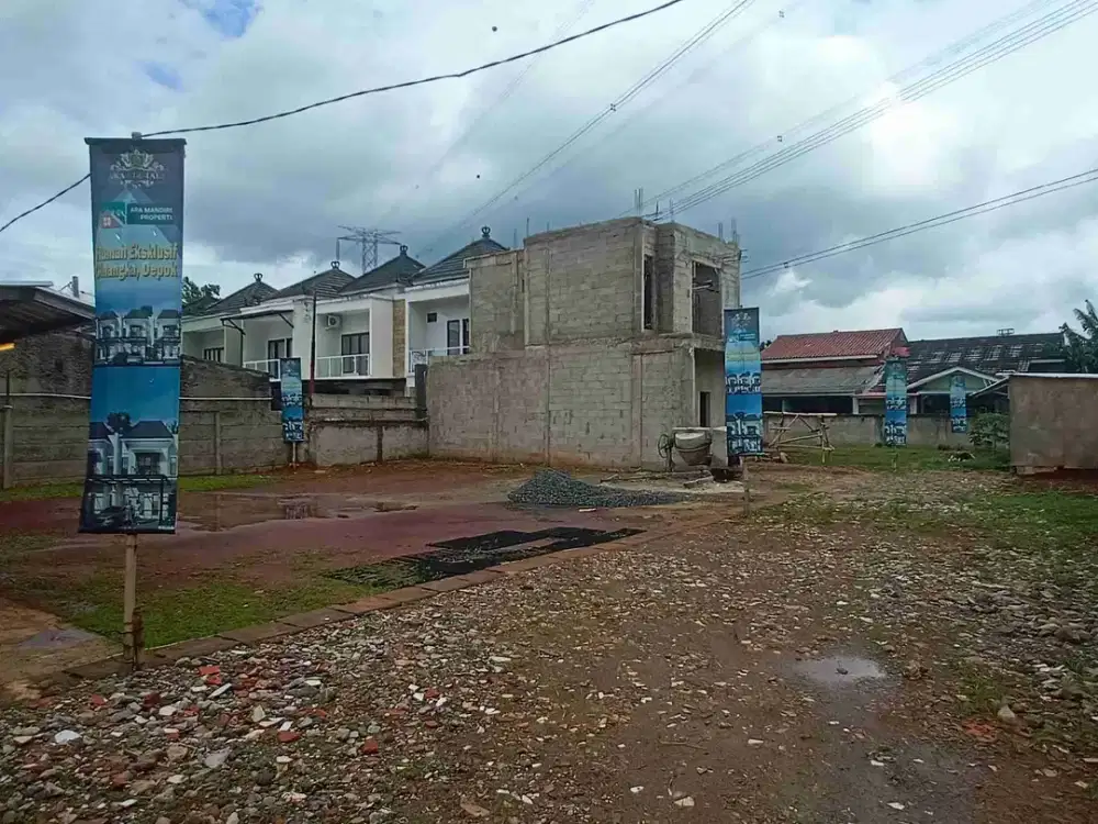 Tanah di bawah NJOP ex cluster perumahan di Cinangka Sawangan Depok