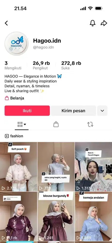 Dibutuhkan Host Live Streaming Fashion (Wanita)