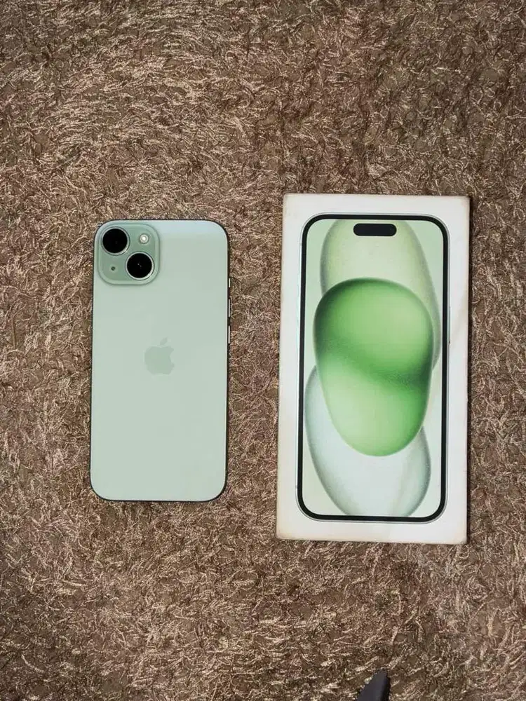 DIJUAL IPHONE 15 GREEN 128 EX IBOX