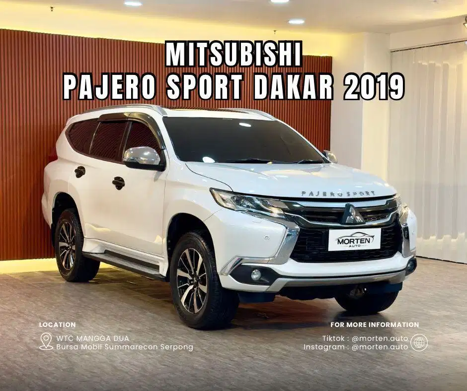 Mitsubishi Pajero Sport 2.4 Dakar 2019 Odo 67 Ribu Record Bergaransi
