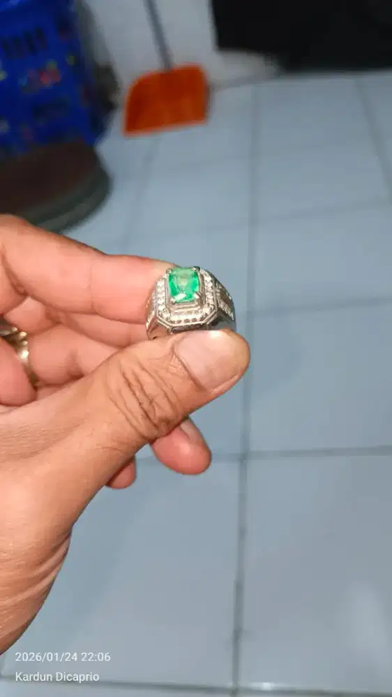 ZAMBRUD COLUMBIA DIJAMIN 100% NATURAL ASLI